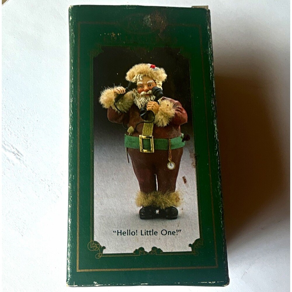 Vintage Kurt Adler Fabriche Santa "Hello! Little One" Figurine Box & Tag Mint